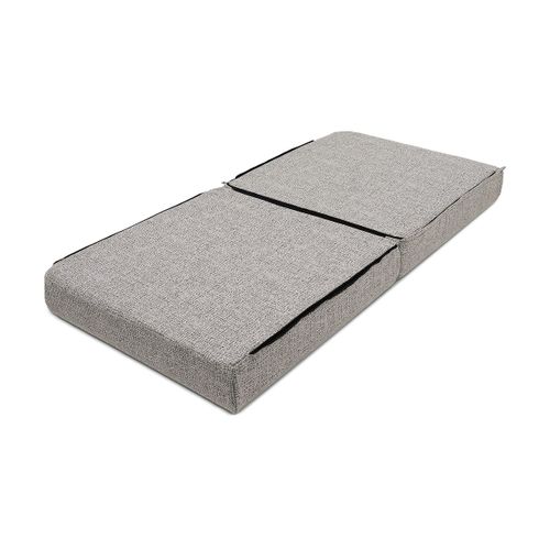 Canapé D'angle Convertible 4 Places - Tissu Tweed - Gris