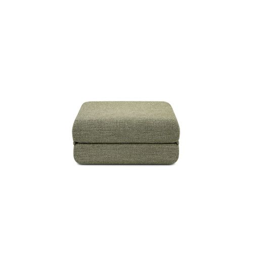 Canapé D'angle Convertible 4 Places - Tissu Tweed - Vert