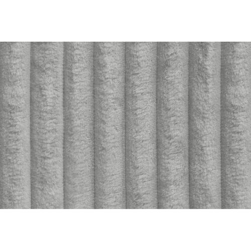 Canapé Droit Convertible 4 Places - Velours Côtelé XL - Gris Clair