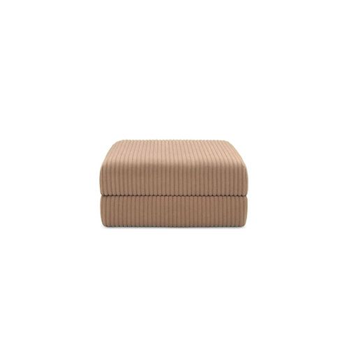 Pouf Modulable Et Convertible - Velours Côtelé XL - Marron