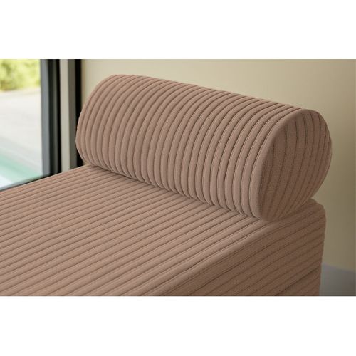 Pouf Modulable Et Convertible - Velours Côtelé XL - Marron