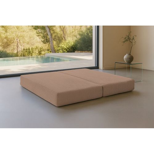 Méridienne Modulable Et Convertible - Velours Côtelé XL - Marron