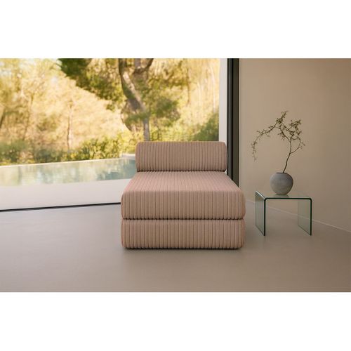 Méridienne Modulable Et Convertible - Velours Côtelé XL - Marron