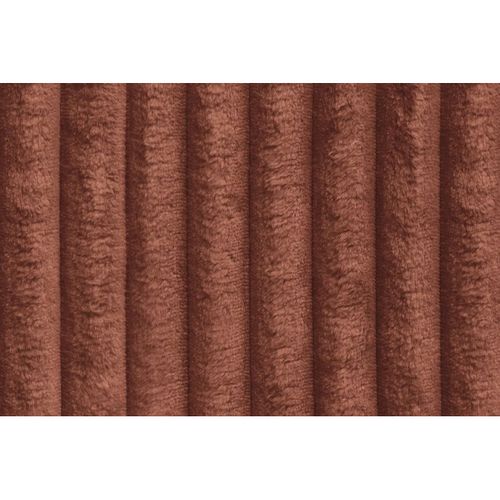 Canapé Droit Convertible 4 Places - Velours Côtelé XL - Terracotta