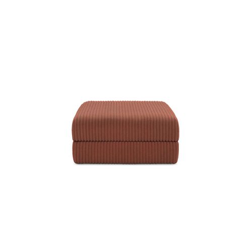 Pouf Modulable Et Convertible - Velours Côtelé XL - Terracotta