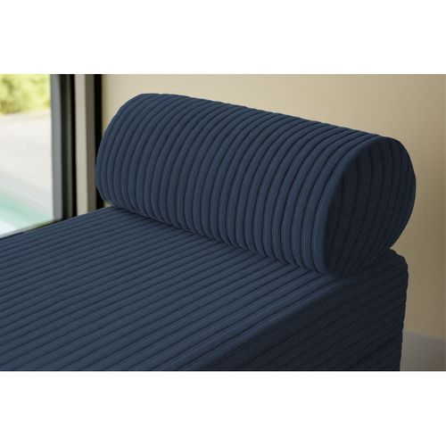 Méridienne Modulable Et Convertible - Velours Côtelé XL - Bleu