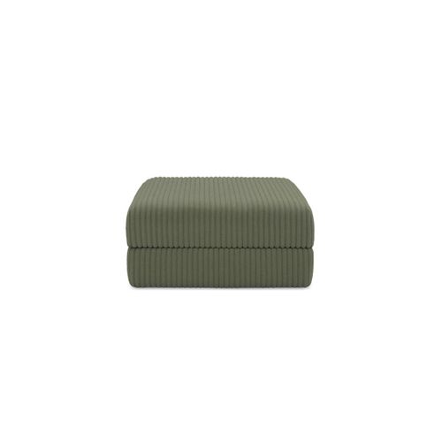 Pouf Modulable Et Convertible - Velours Côtelé XL - Vert
