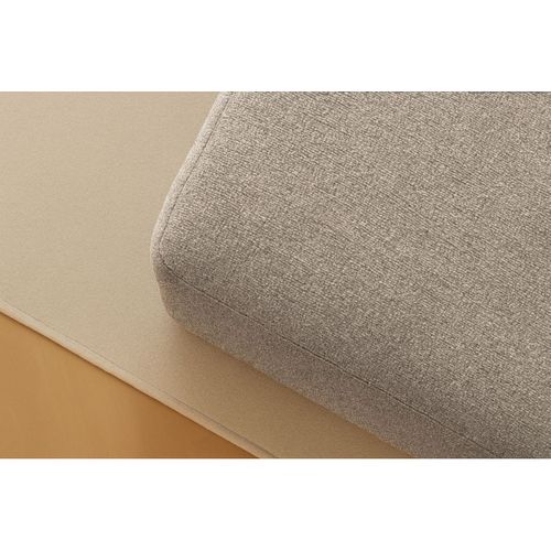 Pouf Modulable Et Convertible - Tissu Lisse - Taupe