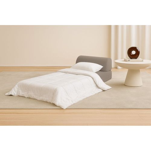 Fauteuil Modulable Et Convertible - Tissu Lisse - Taupe