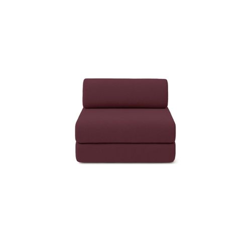 Fauteuil Modulable Et Convertible - Tissu Lisse - Rouge