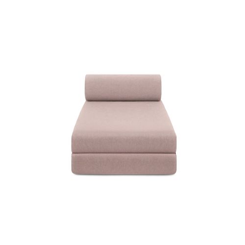 Méridienne Modulable Et Convertible - Tissu Lisse - Rose