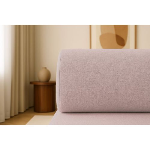 Méridienne Modulable Et Convertible - Tissu Lisse - Rose