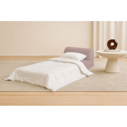 Fauteuil Modulable Et Convertible - Tissu Lisse - Rose