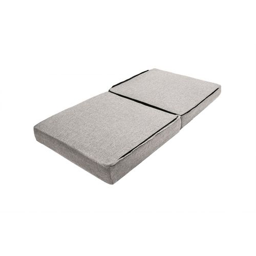 Canapé D'angle Convertible 4 Places - Tissu Lisse - Gris Clair
