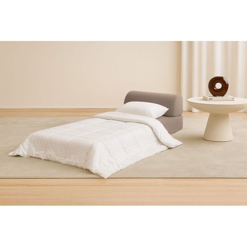 Fauteuil Modulable Et Convertible - Tissu Lisse - Marron