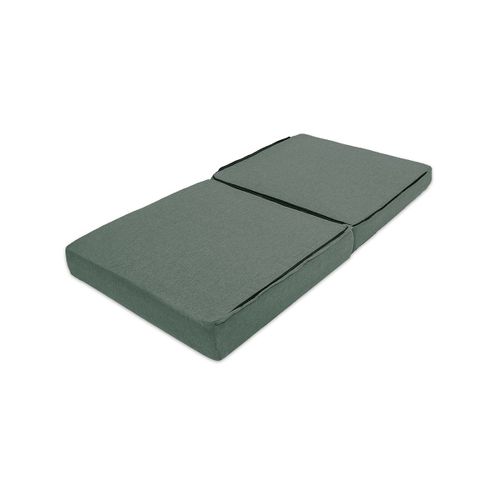 Canapé D'angle Convertible 4 Places - Tissu Lisse - Bleu Vert