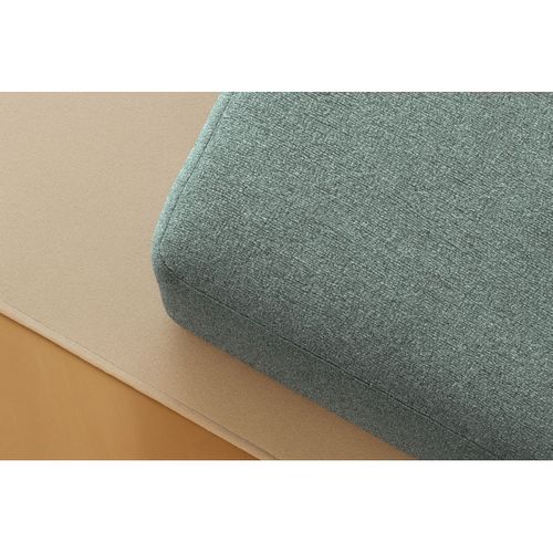Pouf Modulable Et Convertible - Tissu Lisse - Bleu Vert