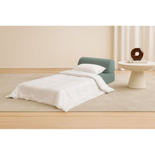 Fauteuil Modulable Et Convertible - Tissu Lisse - Bleu Vert