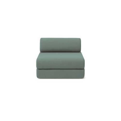 Fauteuil Modulable Et Convertible - Tissu Lisse - Bleu Vert
