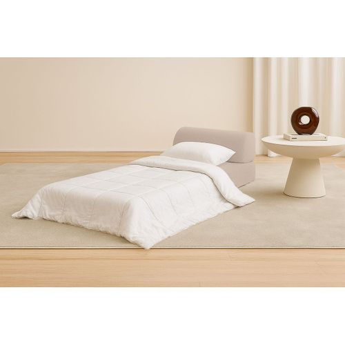 Fauteuil Modulable Et Convertible - Tissu Lisse - Beige