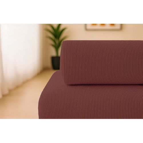 Fauteuil Modulable Et Convertible - Velours Côtelé - Rouge
