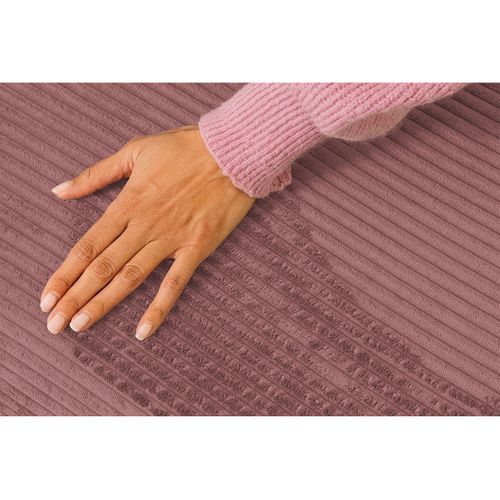 Pouf Modulable Et Convertible - Velours Côtelé - Rose