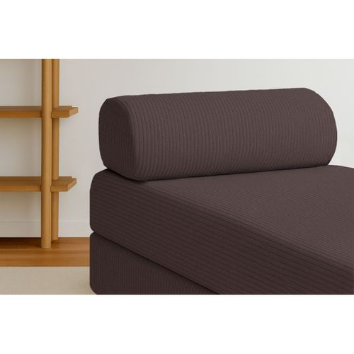 Méridienne Modulable Et Convertible - Velours Côtelé - Marron