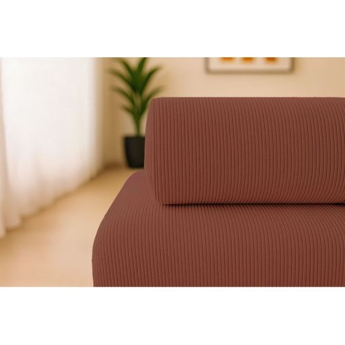 Fauteuil Modulable Et Convertible - Velours Côtelé - Terracotta