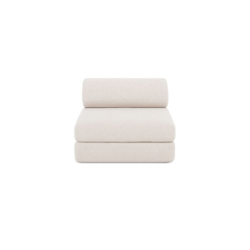 Canapé Droit Convertible 3 Places - Tissu Imperméable - Beige Clair