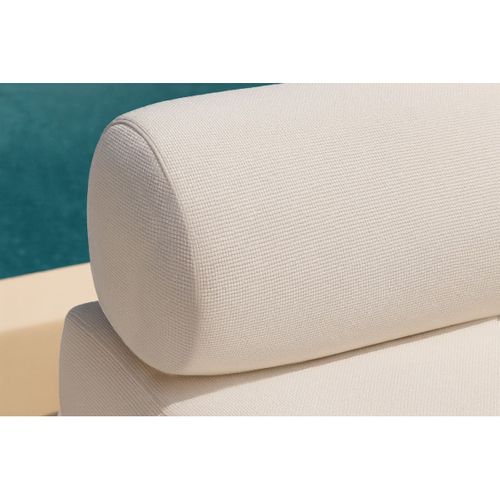 Canapé Droit Convertible 3,5 Places - Tissu Imperméable - Gris