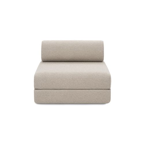 Canapé Droit Convertible 3 Places - Tissu Imperméable - Gris