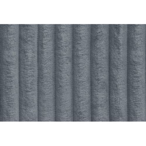 Canapé Droit Convertible 6 Places - Velours Côtelé XL - Gris