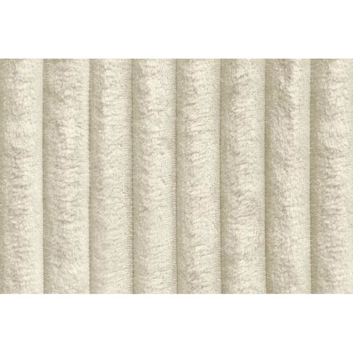 Canapé D'angle Convertible 6 Places - Velours Côtelé XL - Beige