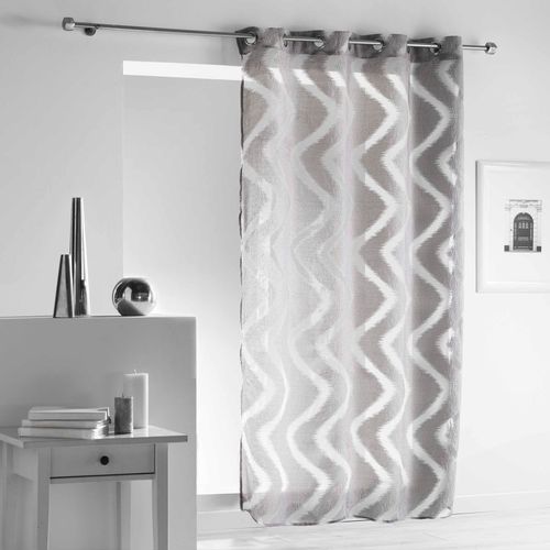 Panneau à Oeillets Rideau Voile Zapy Gris