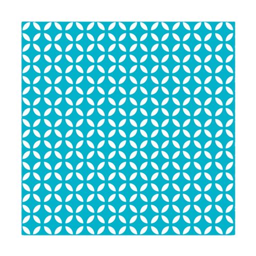 Lot De 20 Serviettes Papier Geometrique Bleu