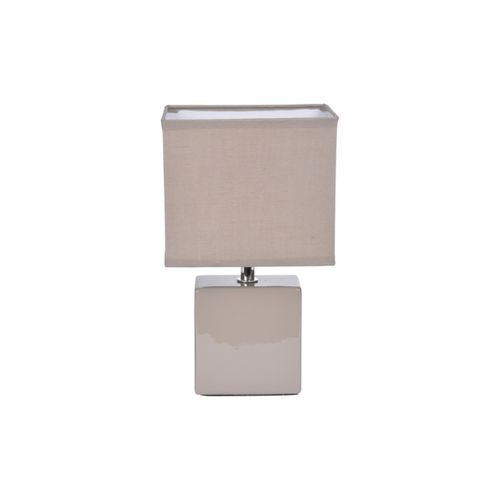Lampe Carre Mat Taupe