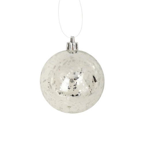 Set De 4 Boules Argent 8 Cm