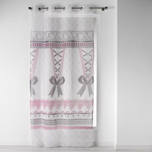 Panneau à Oeillets Rideau Voile Joli Corset