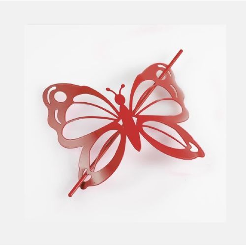 1 Embrasse Broche Farfalina Rouge