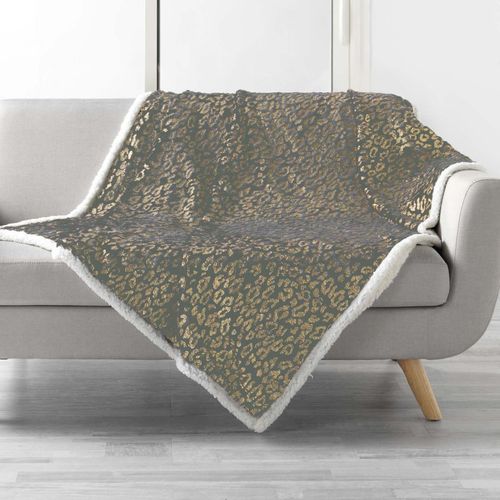 Plaid 125x150cm Sherpa Safari Gris
