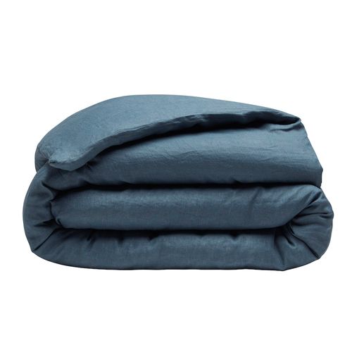 Housse De Couette Lin Lave 260 X 240 Cm Emeraude