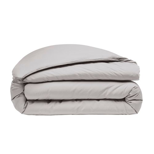 Housse De Couette Percale 260 X 240 Cm Gris Clair