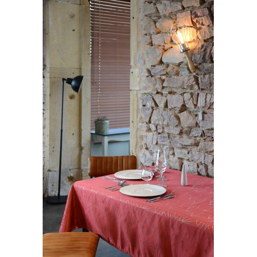 Nappe 145x240 cm Facette Rouge