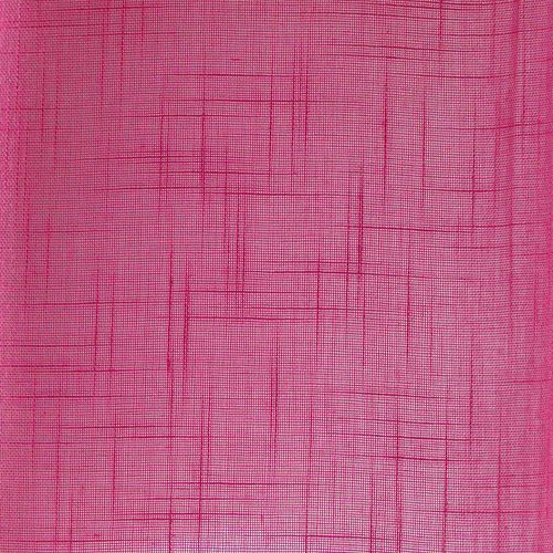 Rideau Voile Effet Lin 140x280cm Zazy Fuchsia