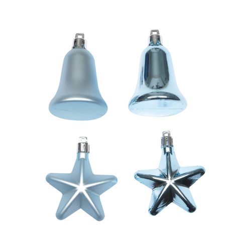 Set De 4 Decorations De Noel Cloches Et Etoiles Ciel