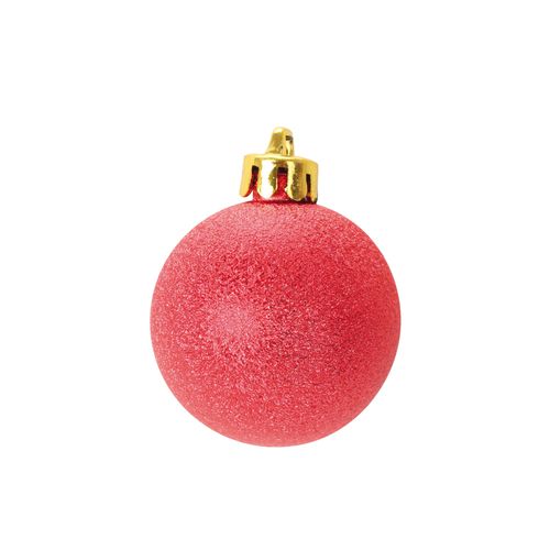 Set De 6 Boules Chic Rouge Noel