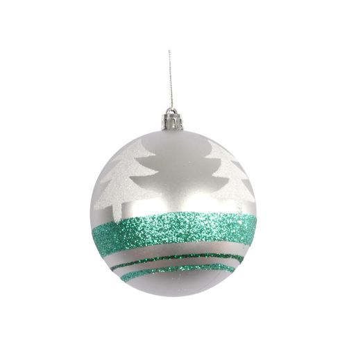 1 Boule Sapin De Noel Argent