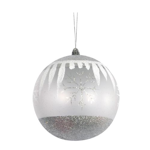 Boule De Noel Effet Neige Et Flocon