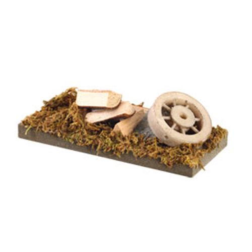 Decor Creche De Noel Roue Et Bois