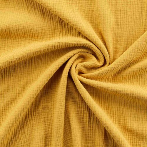 Housse De Couette + 2 Taies Double Gaze De Coton Angeliase 240x260cm Jaune
